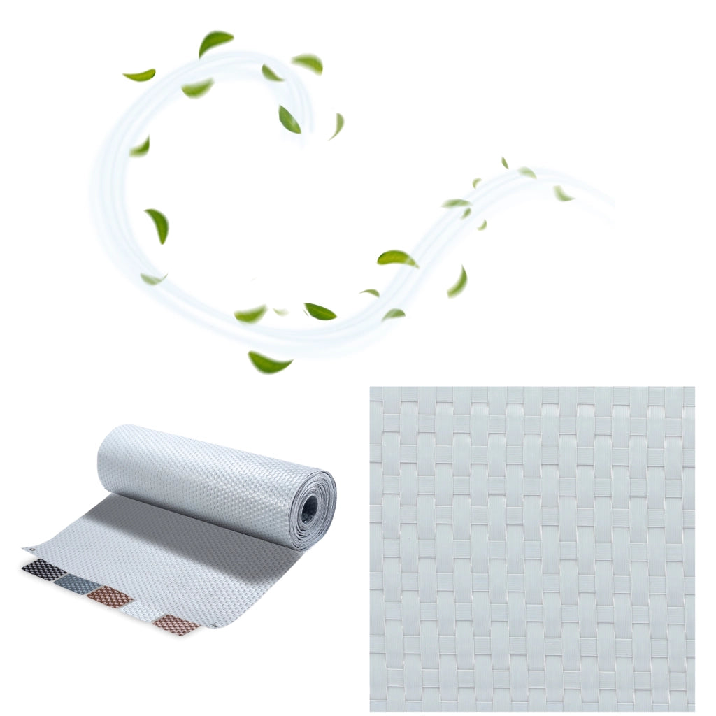 Telo di copertura per balcone in tecnorattan KADAX 1x1M Grigio chiaro Tappetino per terrazza Premium Realizzato su misura