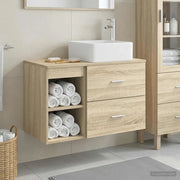 Set di mobili per il bagno 2 pcs Rovere Sonoma 3403898