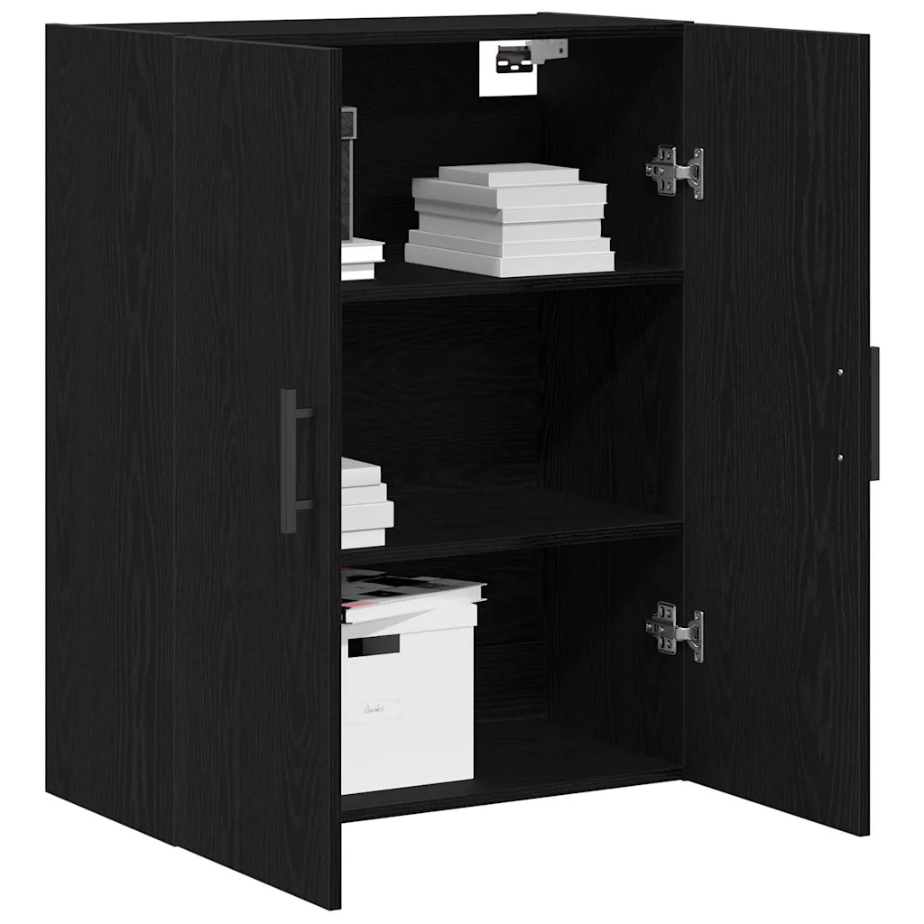 Mobile a muro Rovere Nero 69,5 x 34 x 90 cm Legno multistrato 862940