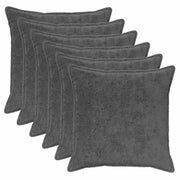 Federa 6 pcs HOUTEN Grigio Scuro 60 x 60 cm 920914