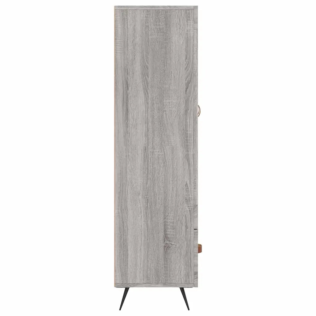 Credenza | Madia | Buffet da pranzo | Armadio da pranzo Grigio Sonoma 69,5x31x115 cm in Legno Multistrato