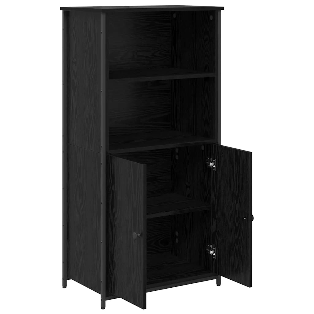 Credenza Rovere Nero 62 x 36 x 121,5 cm Legno multistrato 882256