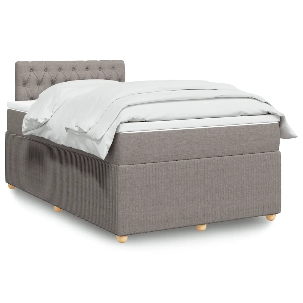 Giroletto a Molle con Materasso Tortora 120x190 cm in Tessuto 3289706