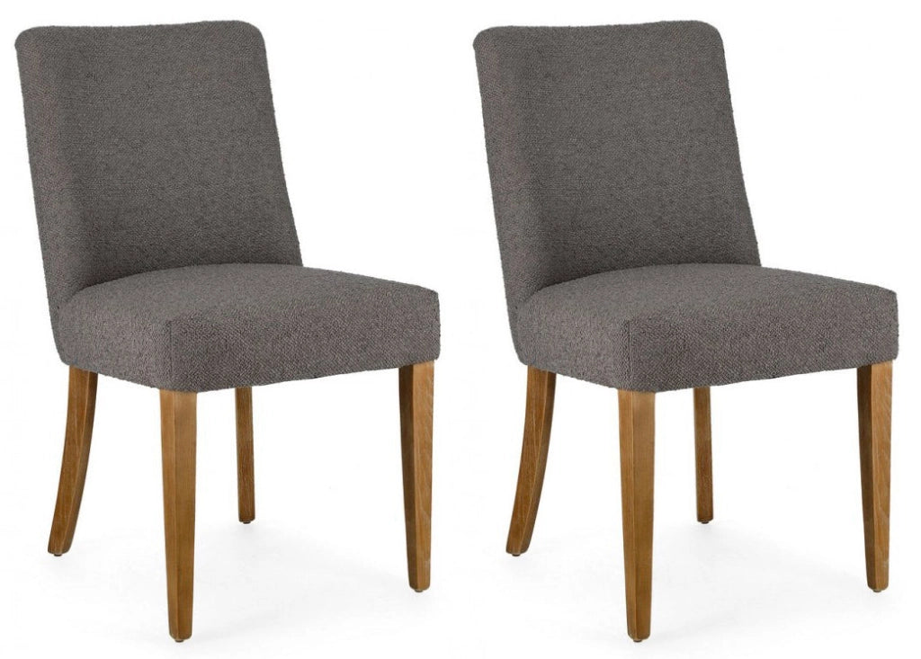 Set 2 Sedie 48x57x88h cm Beatriz Grigio Bouclè