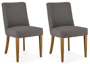 Set 2 Sedie 48x57x88h cm Beatriz Grigio Bouclè