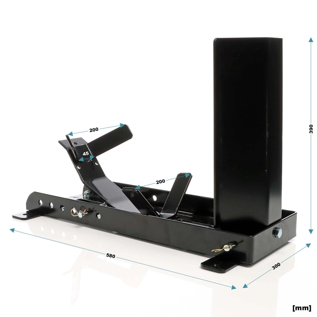Cavalletto blocca ruota moto max 680 kg, per pneumatici anteriori e posteriori da 16-21", reggi-ruota inclinabile