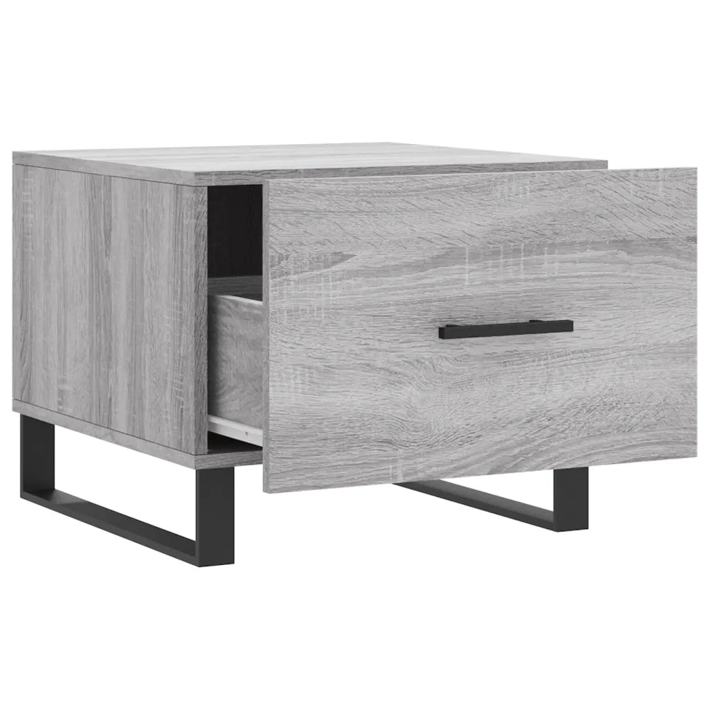 2 pz Tavolini salotto | Tavolino da caff¨¨ | Tavolino da Soggiorno Grigio Sonoma 50x50x40cm Legno Multistrato