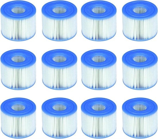 Filtro per Piscina Easy Set Type S1 - 2 Pacchi - 12 Filtro - 1 blu