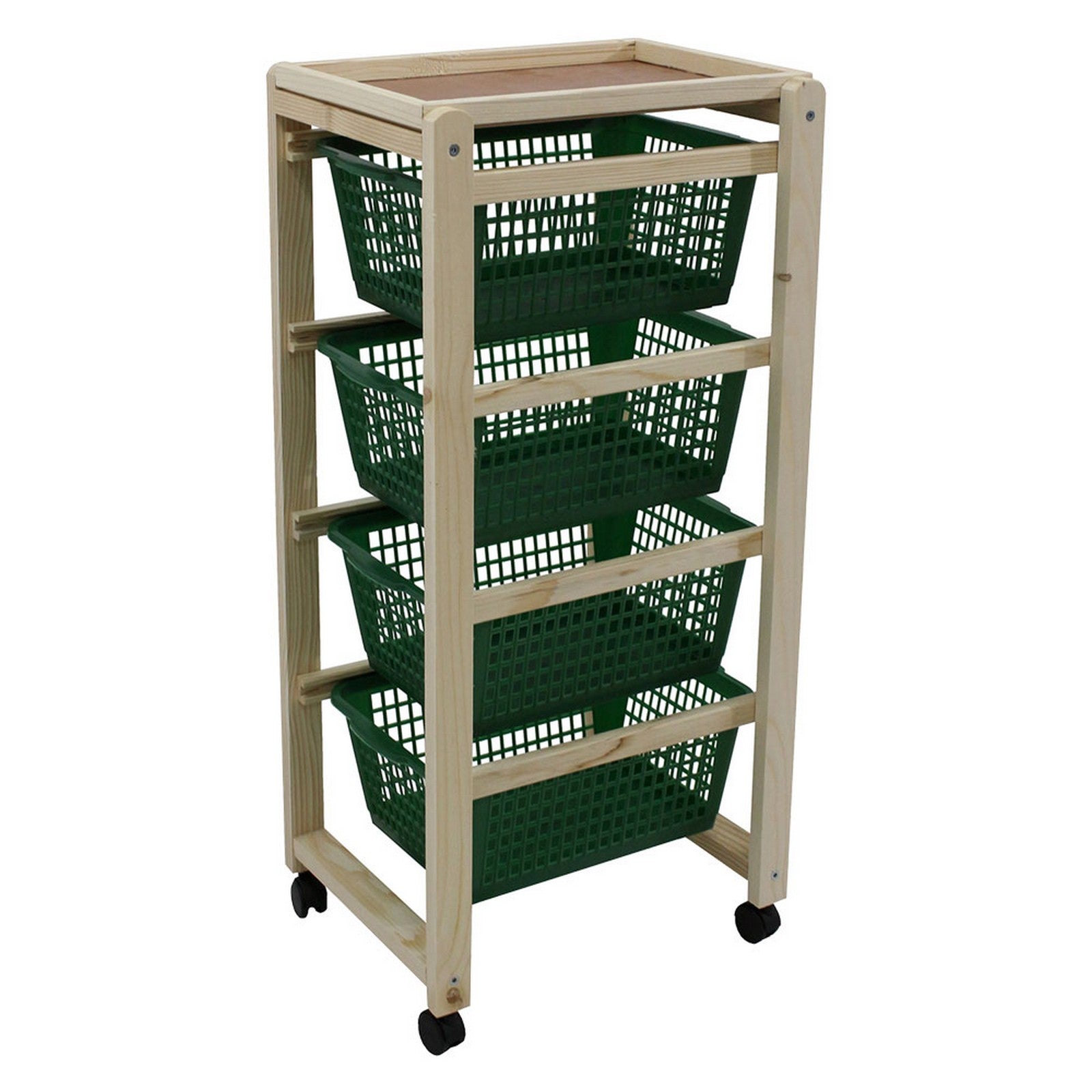 carrello da cucina con cestelli colore naturale cod:ferx.8035450nlm
