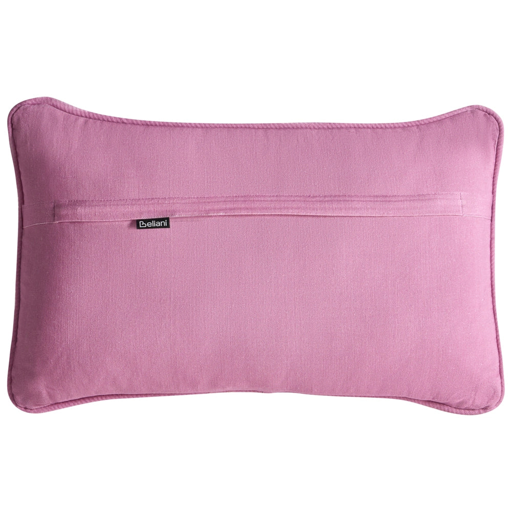 Set di 2 cuscini decorativi in tessuto di cotone bianco e rosa con motivo floreale, 30 x 50 cm