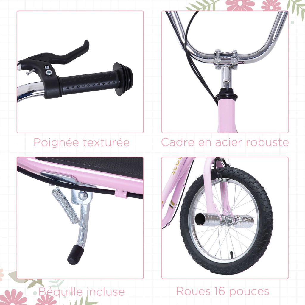 Pattinette con Ruote Grandi Pneumatiche 41 cm ¨C zephmum ¨C Rosa