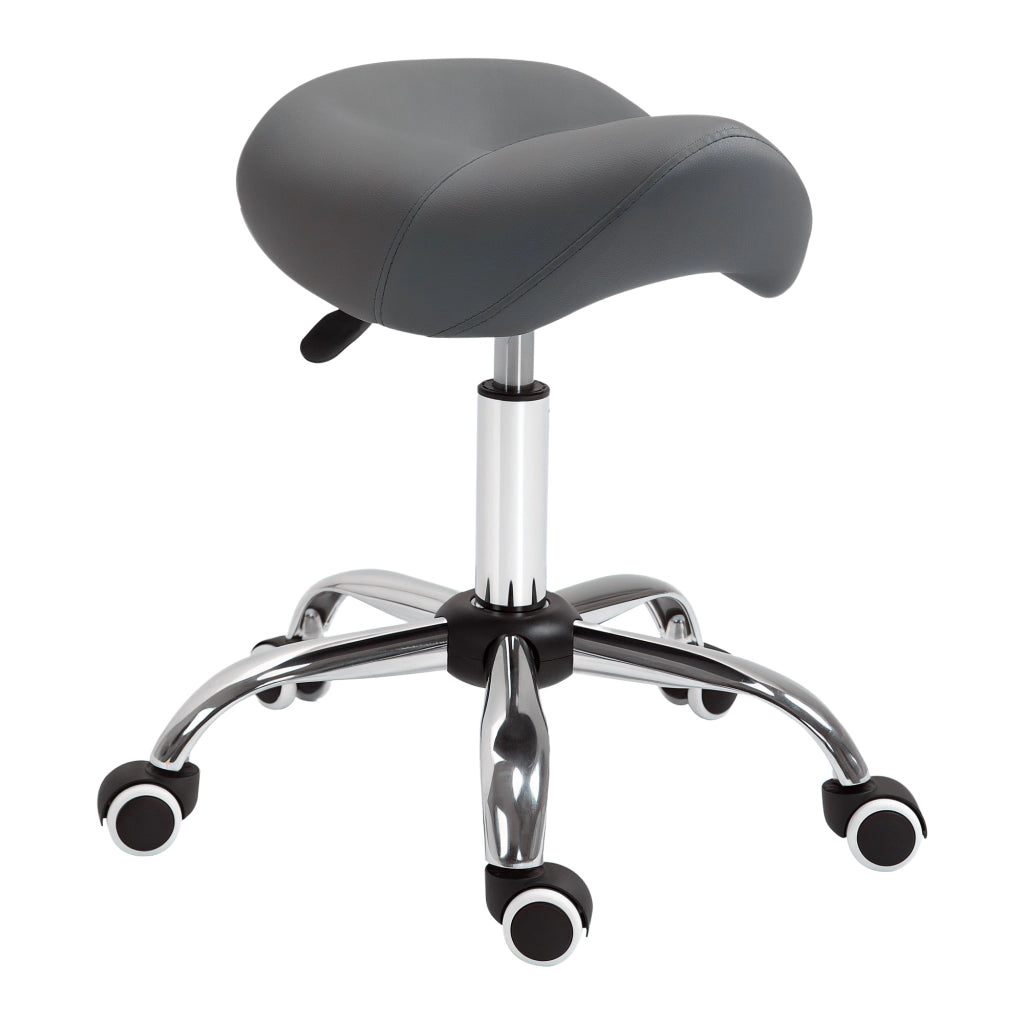Sgabello da Massaggio con Rotelle Regolabile ¨C Zephmum ¨C Grigio 49-61cm