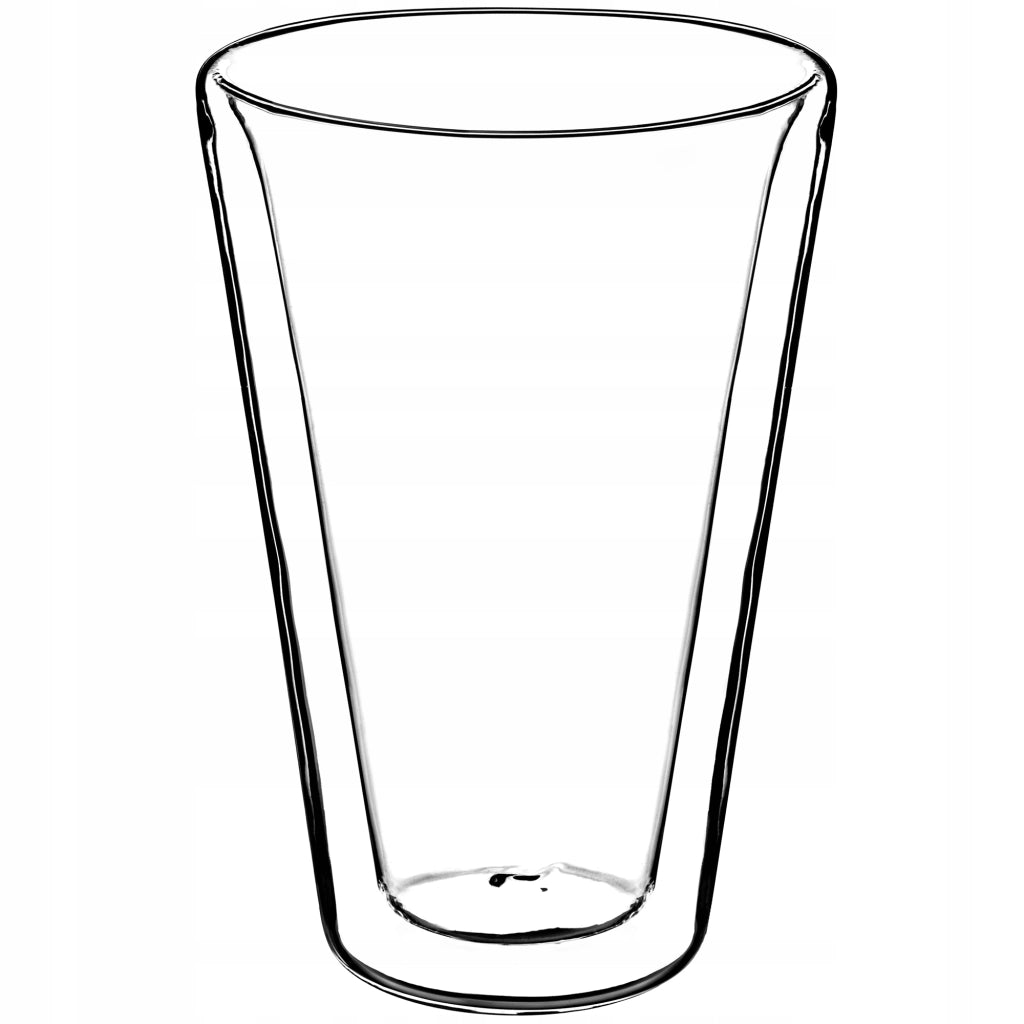 KADAX, 4 grandi bicchieri termici a doppia parete da 470 ml per caffè, tè e latte.
