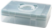 Penne trasparenti doppie a grande capacità - Contenitore per penne stile in plastica per scrivania, progettato a doppia altezza per la conservazione, colore blu