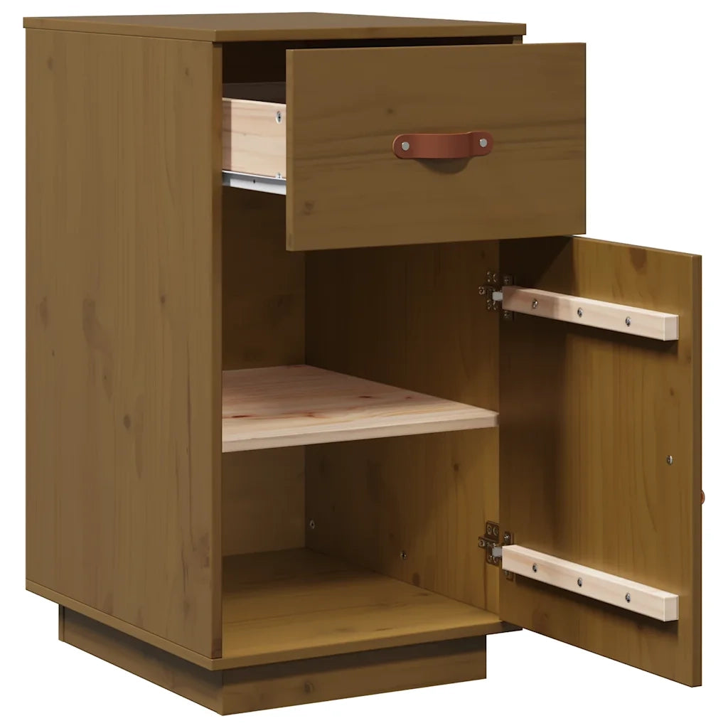Armadietto da Scrivania Ambra 40x50x75cm in Legno Massello Pino 820100