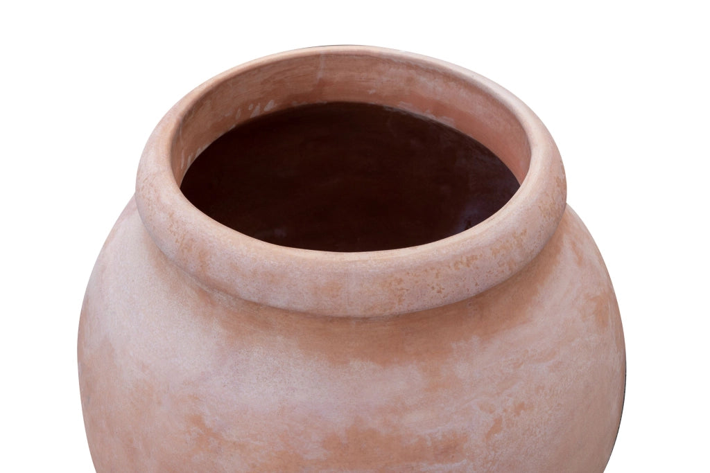 Biscottini Giara liscia invecchiata, in terracotta toscana L90xPR90xH102 cm Made in Italy