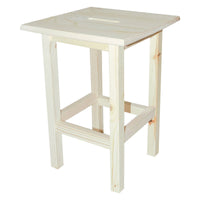 sgabello 'alto' cm 30 x 30 x h 45 - legno chiaro cod:ferx.7909460nlm