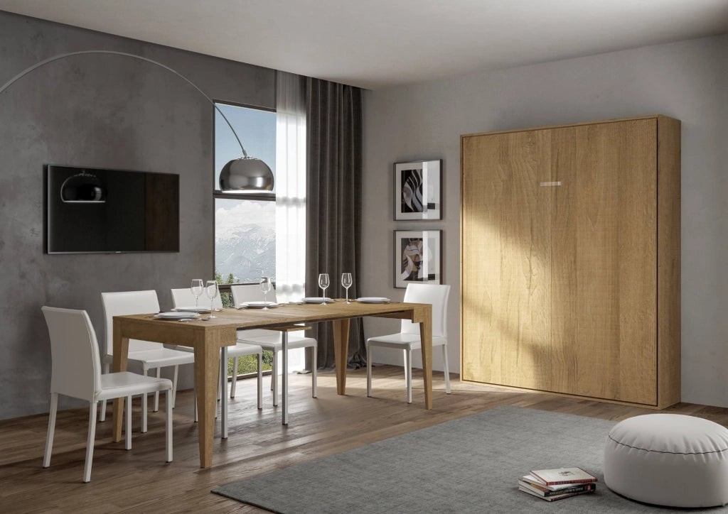 Letto Matrimoniale a Scomparsa Salvaspazio Kentaro H210 cm Marrone
