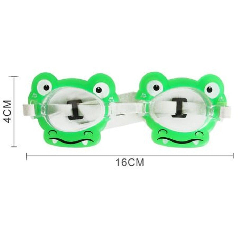 Trade Shop - Occhialini Da Nuoto Per Bambini Da Piscina Con Animaletti Colorati 16x4cm 605419 -