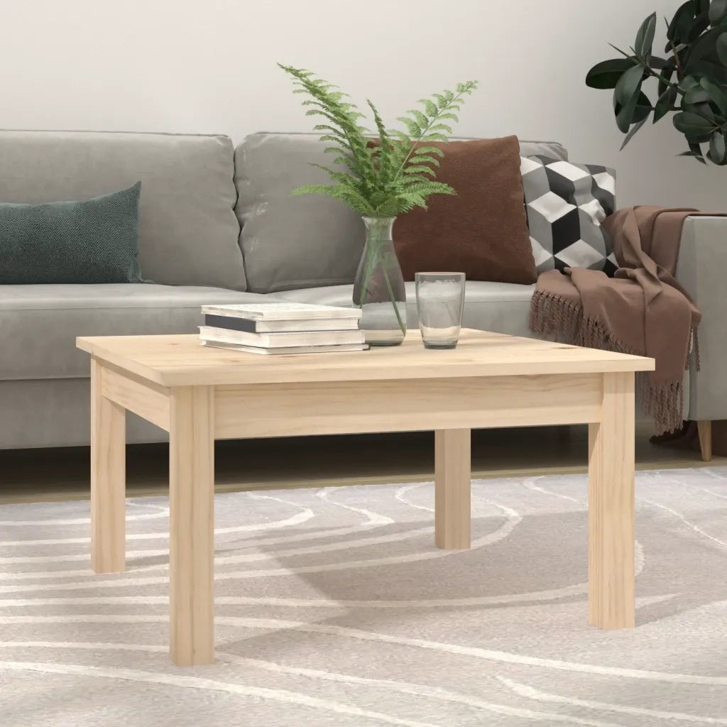 Tavolino da Salotto-Tavolino da soggiorno-Tavolo 55x55x30 cm Legno Massello di Pino