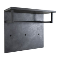 pensile ingresso appendiabiti linea 'segno' cm. 35 x 82 x h.71 - cemento cod:ferx.7950296nlm