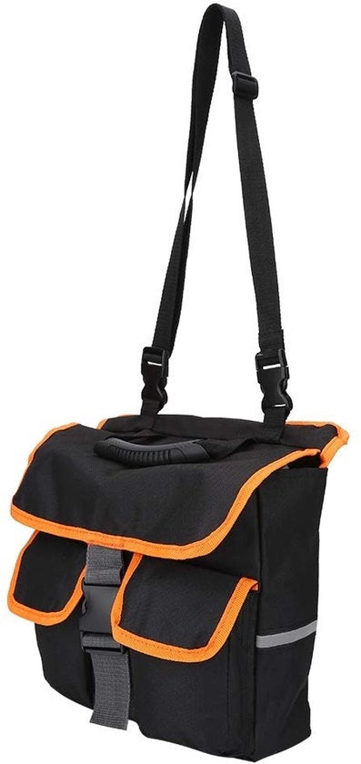 Sistema a doppia vettura - Doppio portatutto - Doppio portasella - Borsa per bicicletta - Ideale per lunghe distanze - Impermeabile - Doppio sistema a sponde posteriori