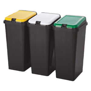 pattumiera raccolta differenziata set 'bido'' 45 lt. cm 29 x 39 x 64,2 cod:ferx.8034378nlm