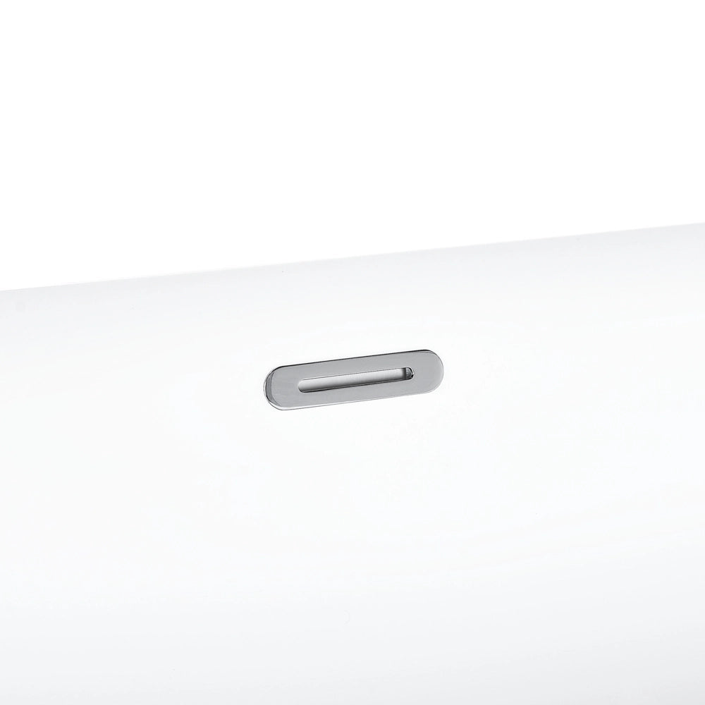 Vasca da Bagno Bianco Freestanding 180 cm in Acrilico Sanitario Moderna