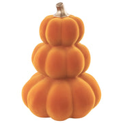 Statuetta ceramica e velluto arancione e oro 33 cm zucca fatta a mano soggiorno camera da letto
