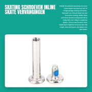 Set di Viti per Pattini da Rollaggio 31 mm - Pacchetto da 10 Pezzi - Sostituzione Pattini da In linea - Costruzione in Acciaio - Duraturo - Facile da Installare - Bucoli per Ruote
