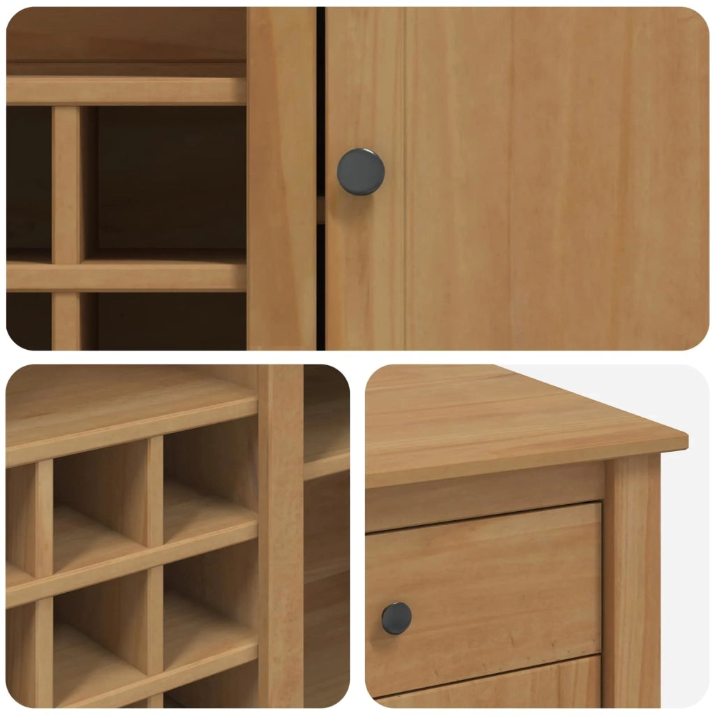 Carrello da Cucina PANAMA 2 pcs Cera di Miele 112 x 77 x 90 cm 3425392