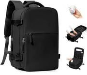 Borsa a compressione 40x30x20 - Bagaglio - Impermeabile - Tasca per laptop - Donna - 50% di spazio di archiviazione extra - Borsa da viaggio
