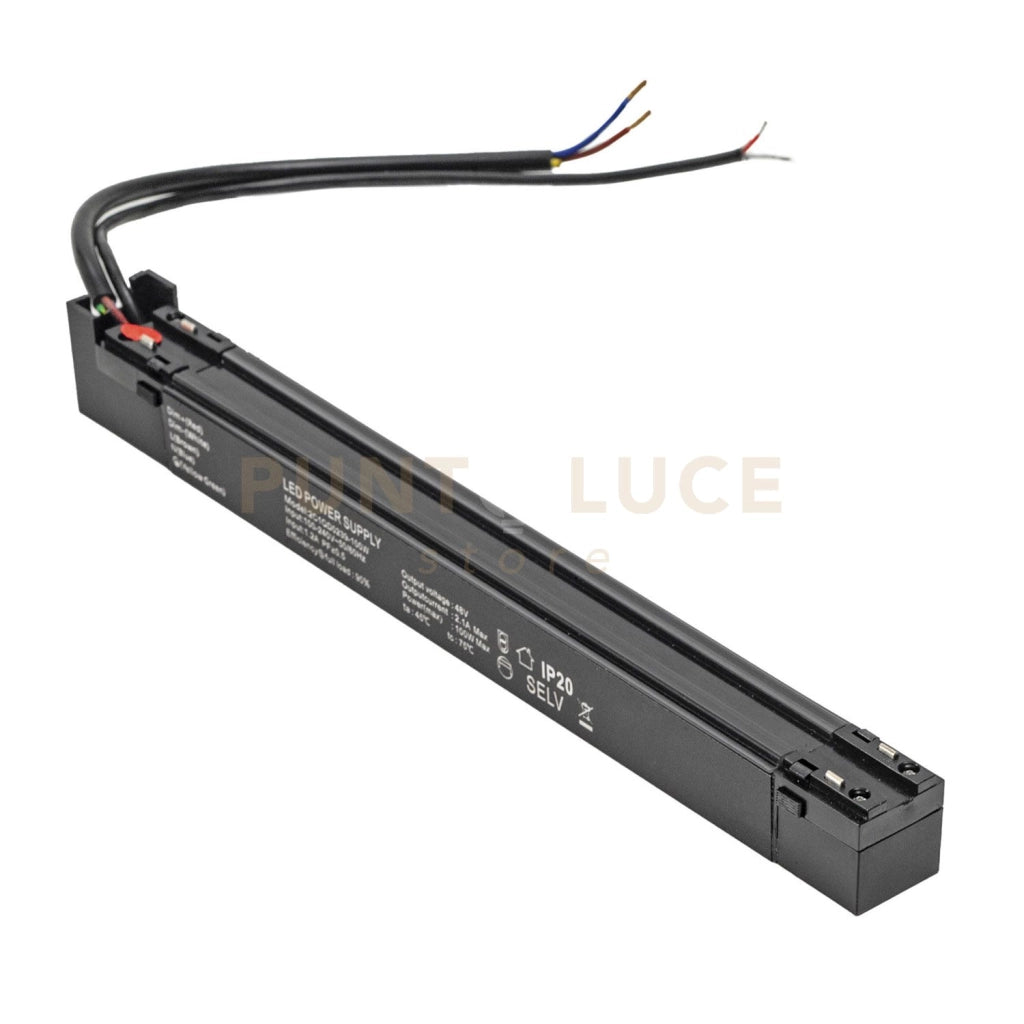 GBITR5- ALIMENTATORE INCASTRO MAGNETICO PER BINARIO "48V GBIN30" NERO