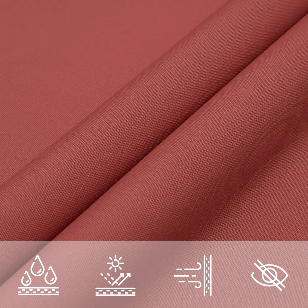 Parasole a Vela Oxford Triangolare 3,5x3,5x4,9 m Terracotta 135395
