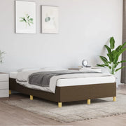 Giroletto senza Materasso-Struttura Letto Marrone Scuro 120x200 cm Tessuto