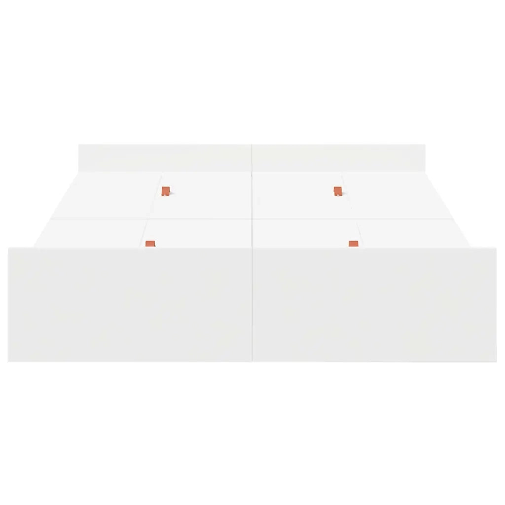 Struttura letto con contenitore-Giroletto con contenitore Bianco 120 x 200 cm 677424