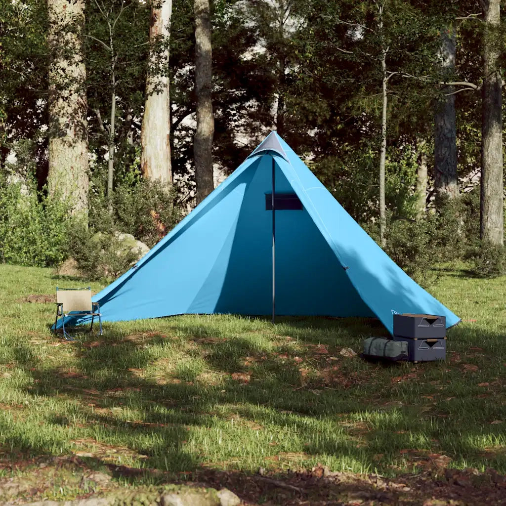 Tenda Familiare Tipi per 7 Persone-Tenda da campeggio Blu Impermeabile