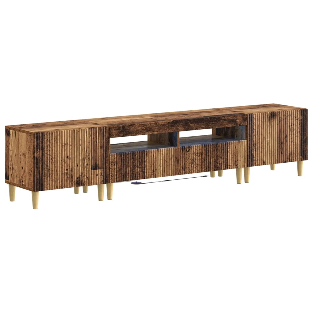 Mobile TV LED a 5 pezzi Legno antico Legno ingegnerizzato 3416606