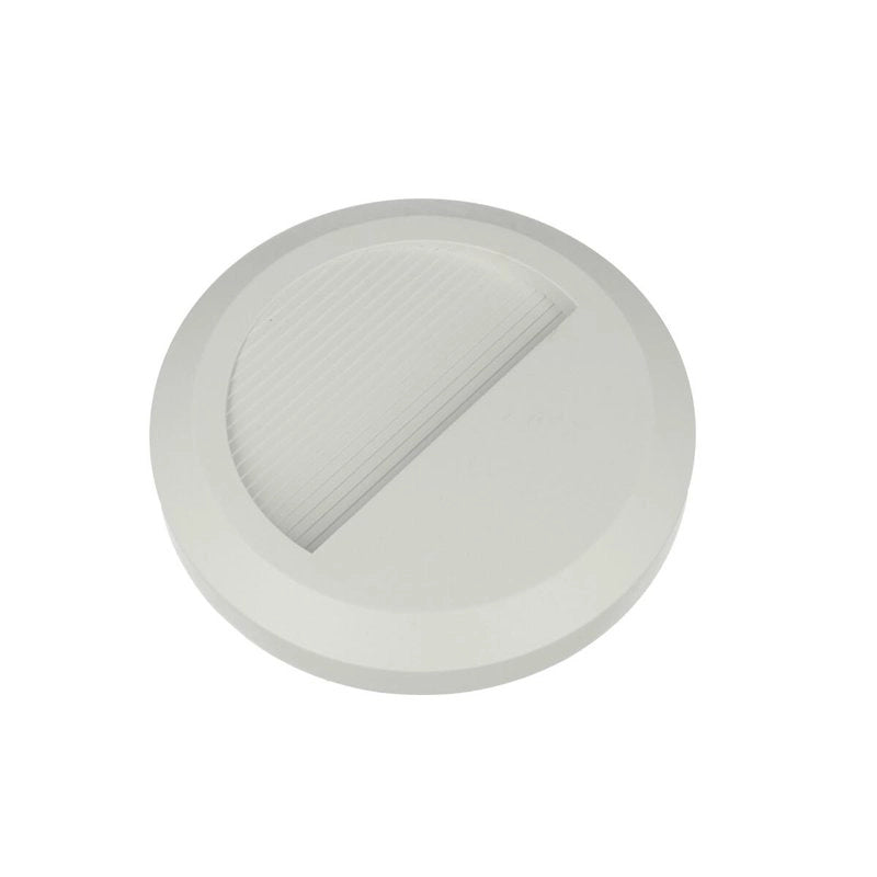 Faretto Luci Led Segnapasso Rotondo Carcassa Bianca 2W Bianco Neutro IP65 Montaggio a Plafone SKU-1314