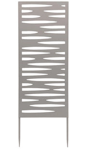Set 4 Pezzi Pannello Decorativo Frangivista Verdemax Ornamentale o Divisorio 30x90 cm con Punte di Fissaggio in Metallo
