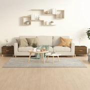 Tavolini Salotto 2 pz Rovere Marrone 50x50x40 Legno Multistrato 817536