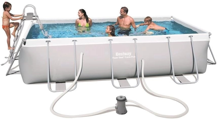 PISCINA POWER STEEL C/TELAIO E ACCES 404X201X100 56441