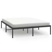 Letto matrimoniale | Letto per adulti | Giroletto in Metallo Nero 160x200 cm