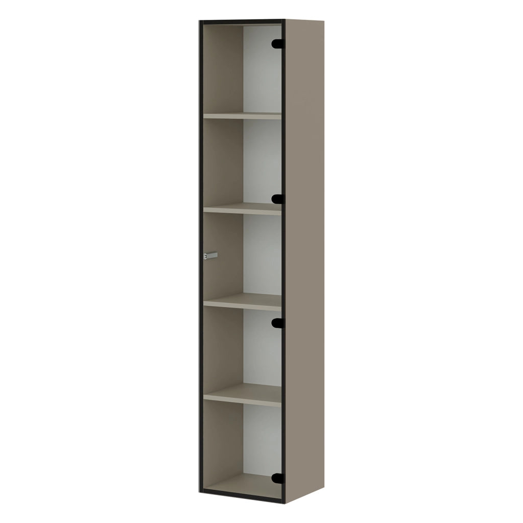 Mobile Espositore Roburent, Vetrina 4 Ripiani, 35x32x168h cm Beige
