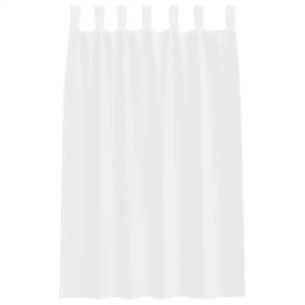 Tenda in Velo con tende 2 pcs Bianco 175 x 140 cm Poliestere 4108033