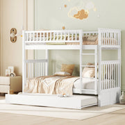 Letto a castello 90x200 cm con letto estraibile; in pino e MDF