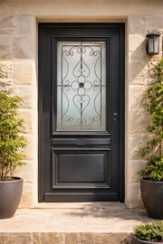 Porta d'ingresso Modello Candice RAL7016 Dimensioni 215X90 Pousant destro (Tabella dimensioni) senza maniglia