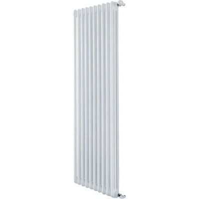 Radiatore tubolare 6 elementi in acciaio bianco 3 colonne H200 cm DL Radiators ASCOLI
