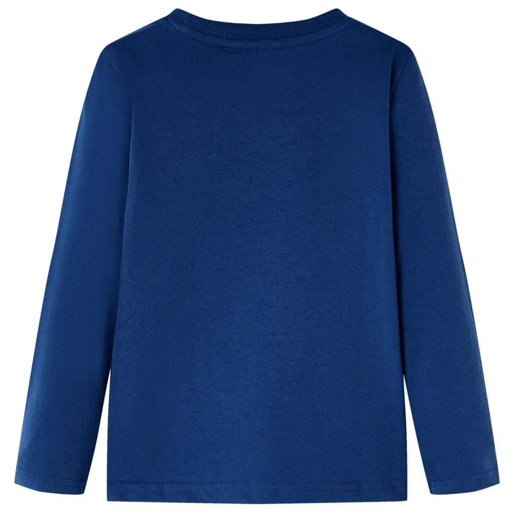 Maglietta da Bambino a Maniche Lunghe Blu Jeans 128cod mxl 84415