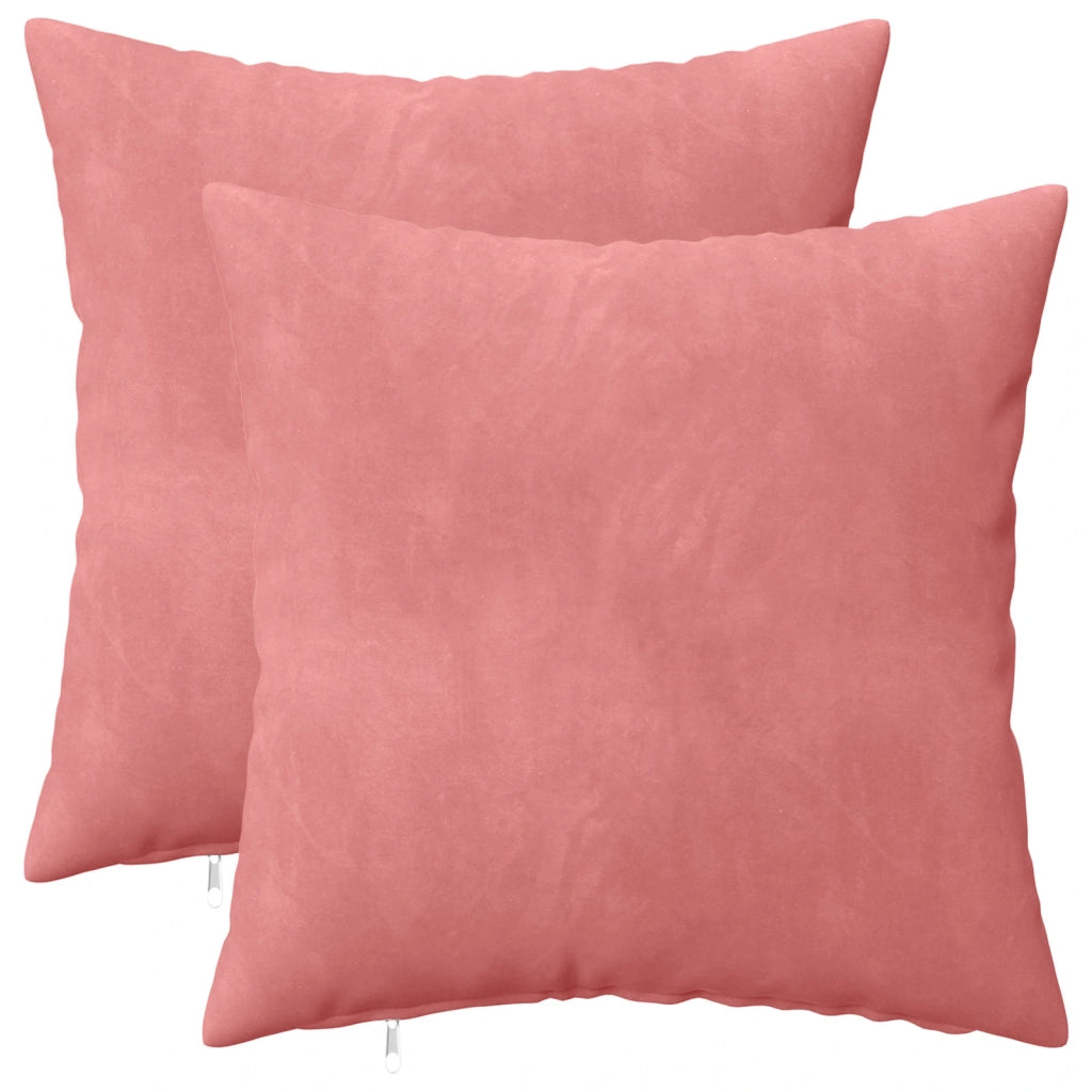 Cuscino con cuscino HEERLEN 2 pz Rosa Velluto 924505